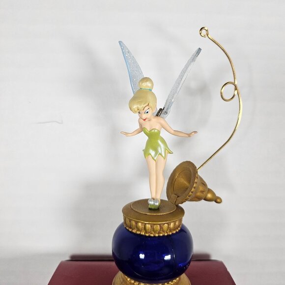 2002 Hallmark Keepsakes Tinker Bell Ornament Wind Up Movement EUC Inbox And Card - Picture 4 of 10